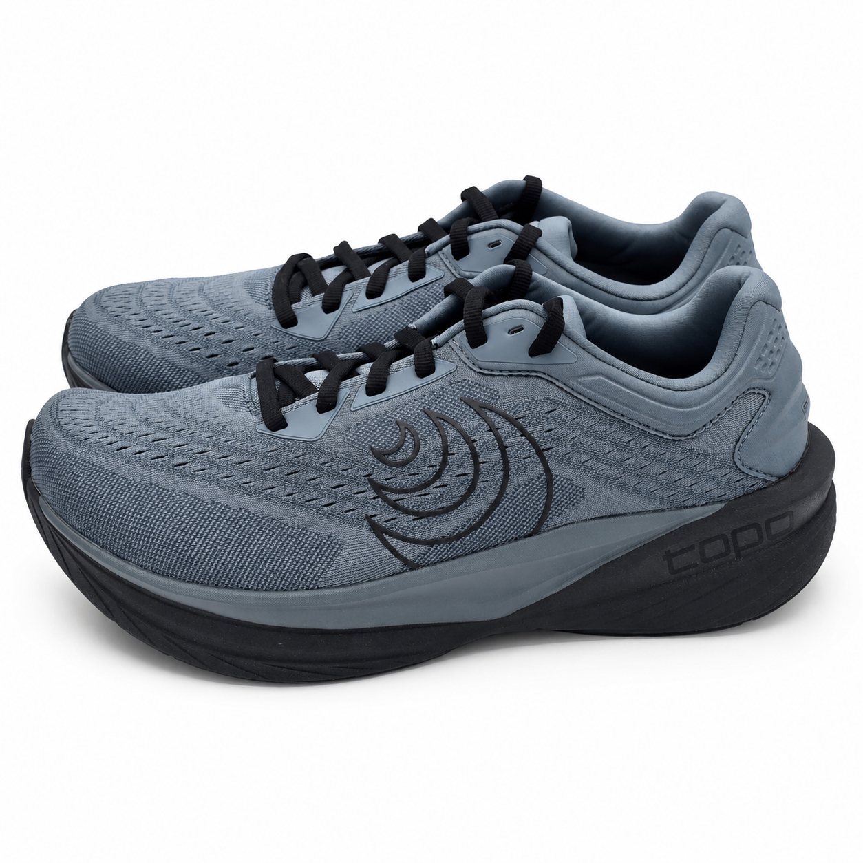 Topo Athletic Phantom 4 Men's Size 9 Stone Black Cushioned Road Running Shoes