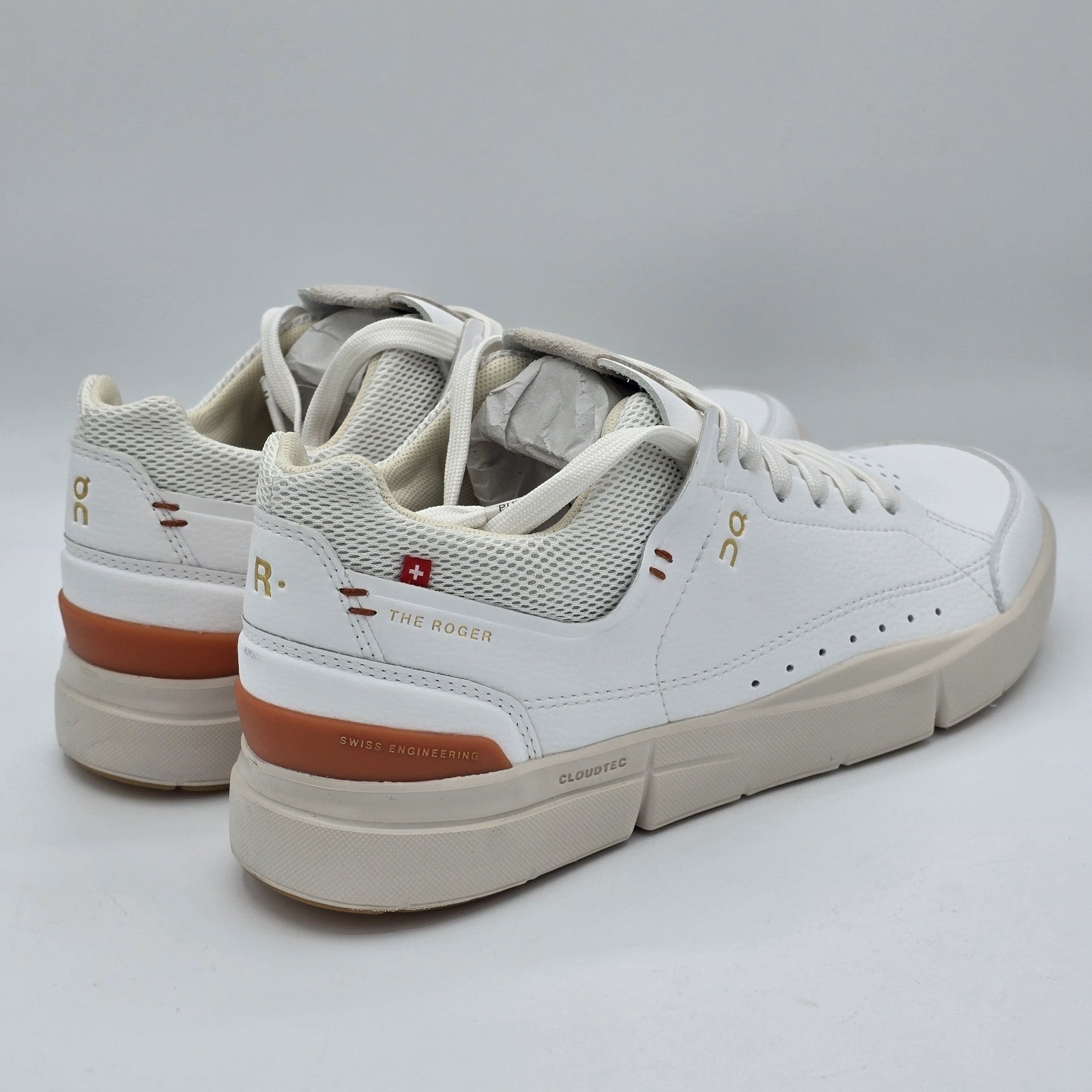 On The Roger Centre Court Sneakers White Sienna Tennis Shoes Women's Size 7