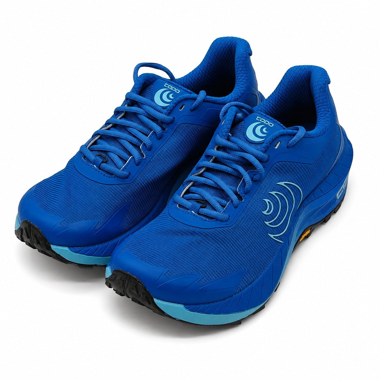 Topo Athletic MTN Racer 4 Women's 7 Blue Vibram Trail Running Shoes Sneakers