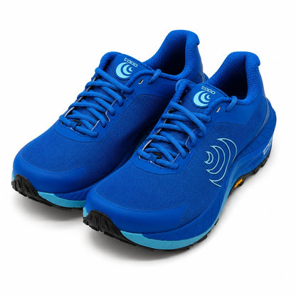 Topo Athletic MTN Racer 4 Women's 7 Blue Vibram Trail Running Shoes Sneakers