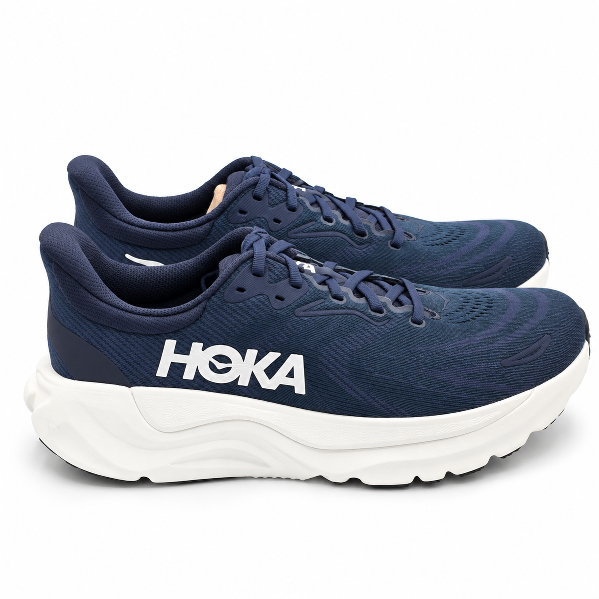 HOKA Arahi 8 Men's 9.5 D Varsity Navy White H-Frame Stability Road Running Shoes