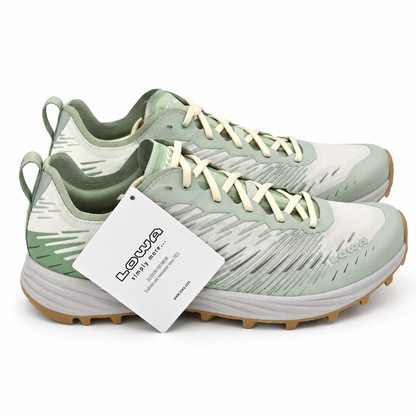 LOWA Citux WS Women's 9 Milky Green White Trail Running Shoes Lightweight Runner
