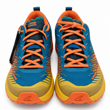 LOWA Amplux Men's US 11.5 Rust Petrol Trail Running Hiking Shoes 310695-4474