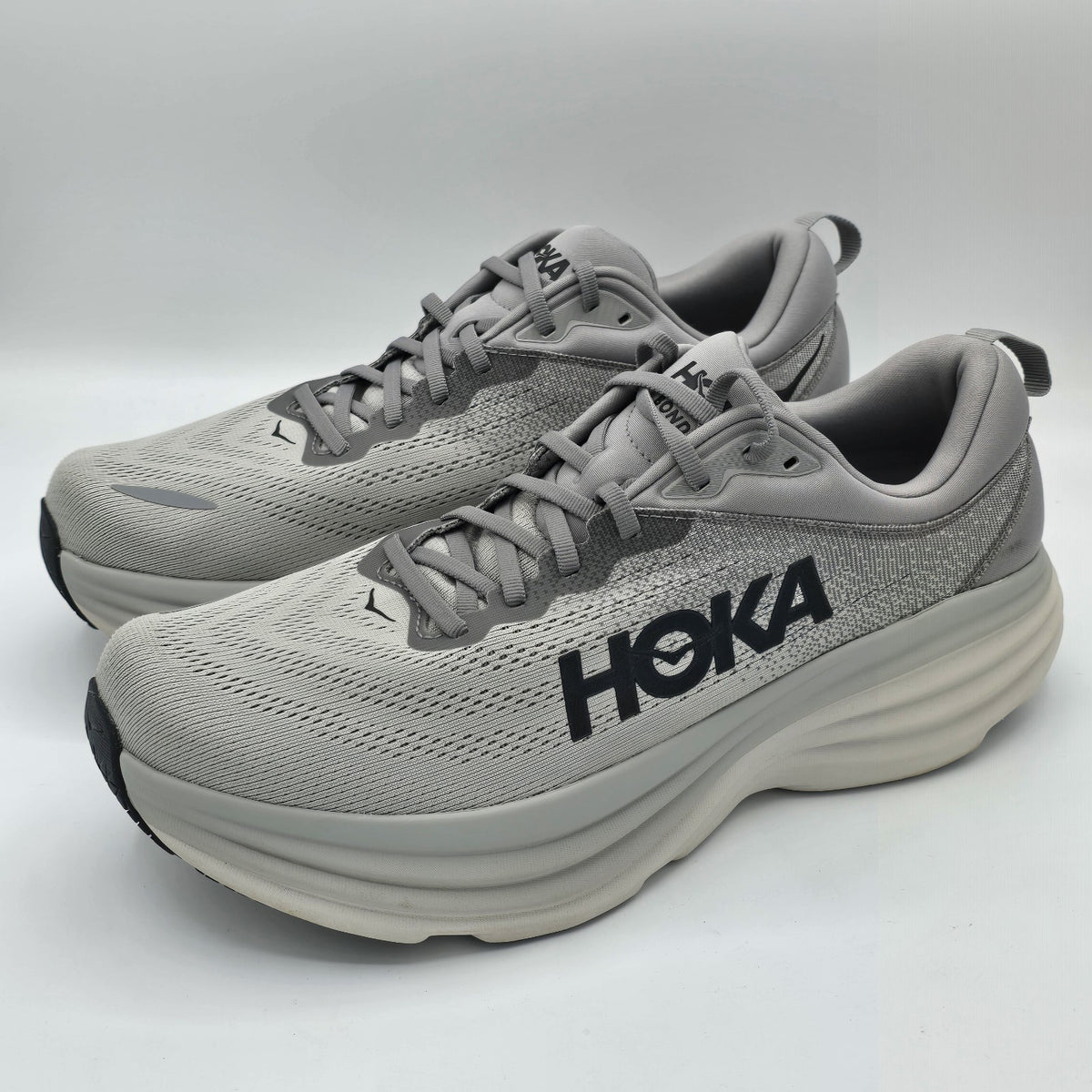 HOKA Bondi 8 Sharkskin Harbor Mist 1123202-SHMS Men's Running Shoes 12.5D