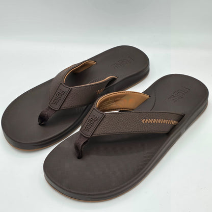 Flojos Flip Flops Men's Water Resistant Memory Foam Sandals Brown Pick Size