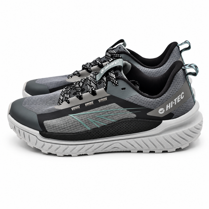 Hi-Tec Men's Trail Shoes Castle Rock Black Microchip Hiking Sneakers 9.5 1930429