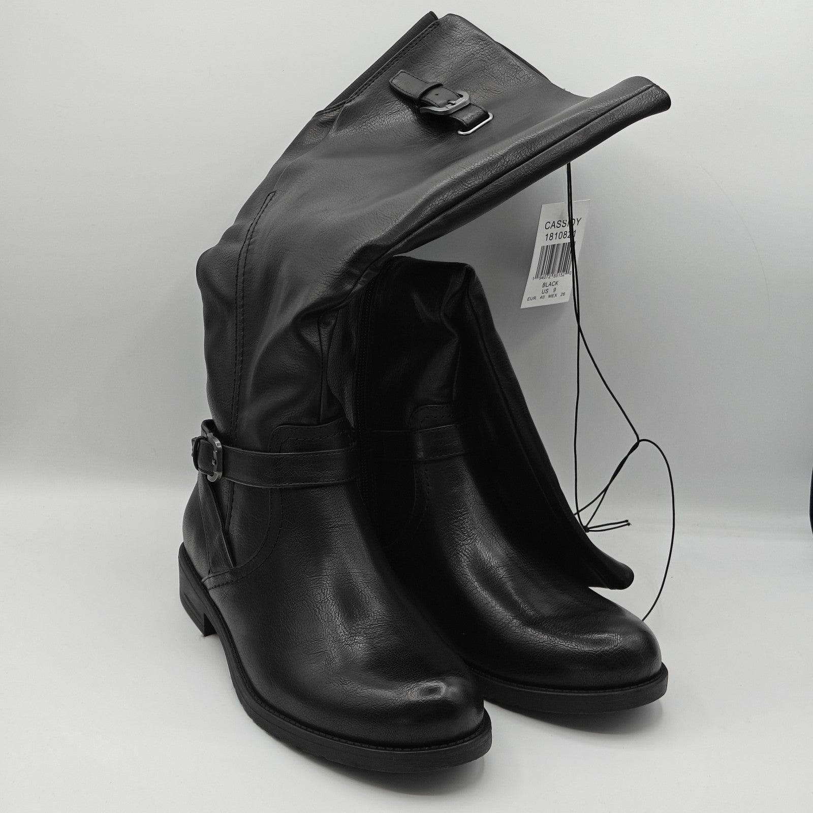 Baretraps Cassidy Faux Leather Women's Riding Boot BLACK PICK SIZE