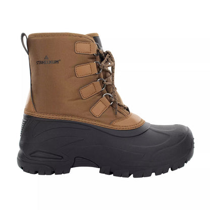 Staheekum Men's Snow Boot Cold Rated -20 Waterproof Shell Outsole Black/Brown