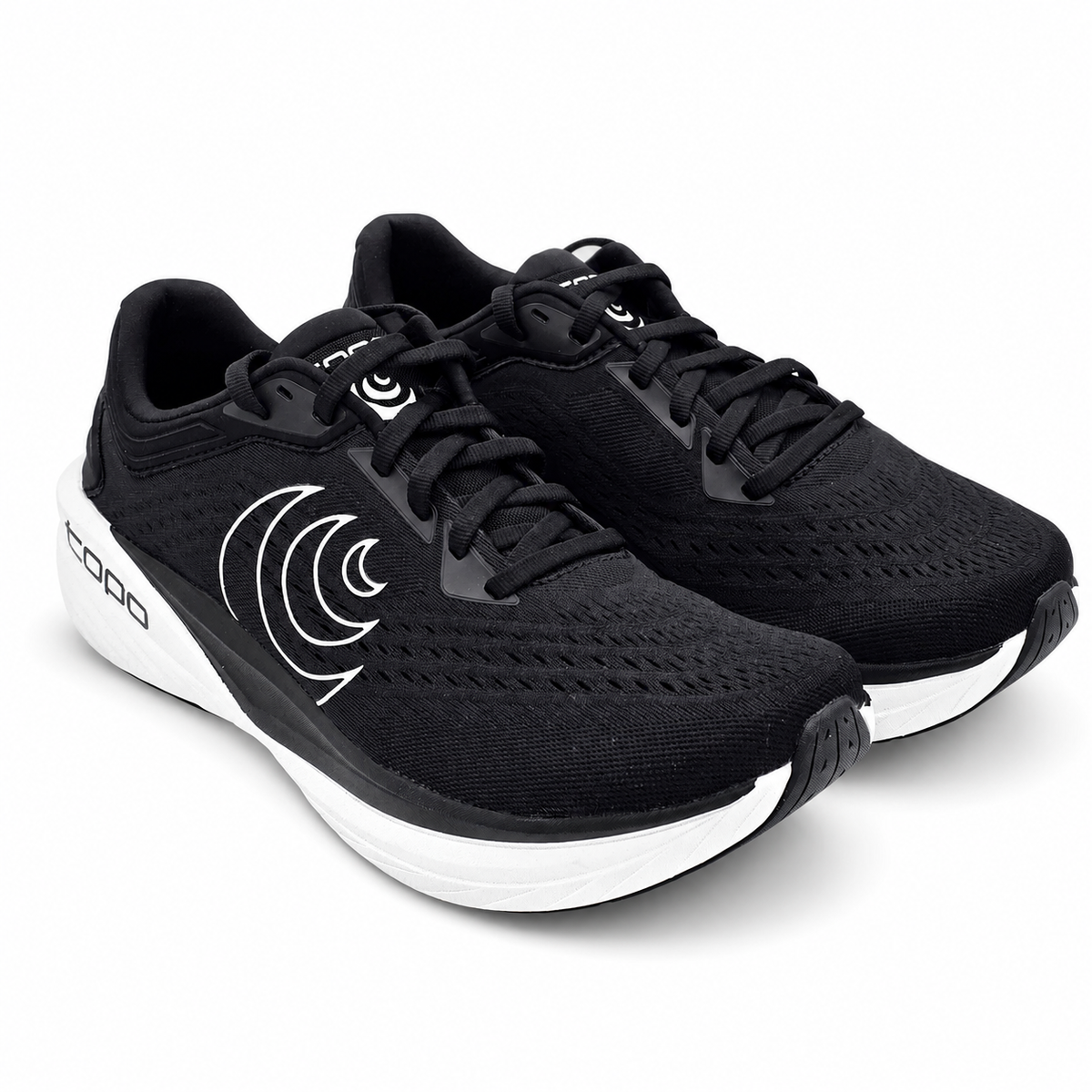 Topo Athletic Phantom 4 Men's Size 9 Black White Cushioned Running Shoes