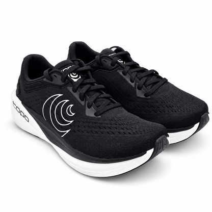 Topo Athletic Phantom 4 Men's Size 9 Black White Cushioned Running Shoes