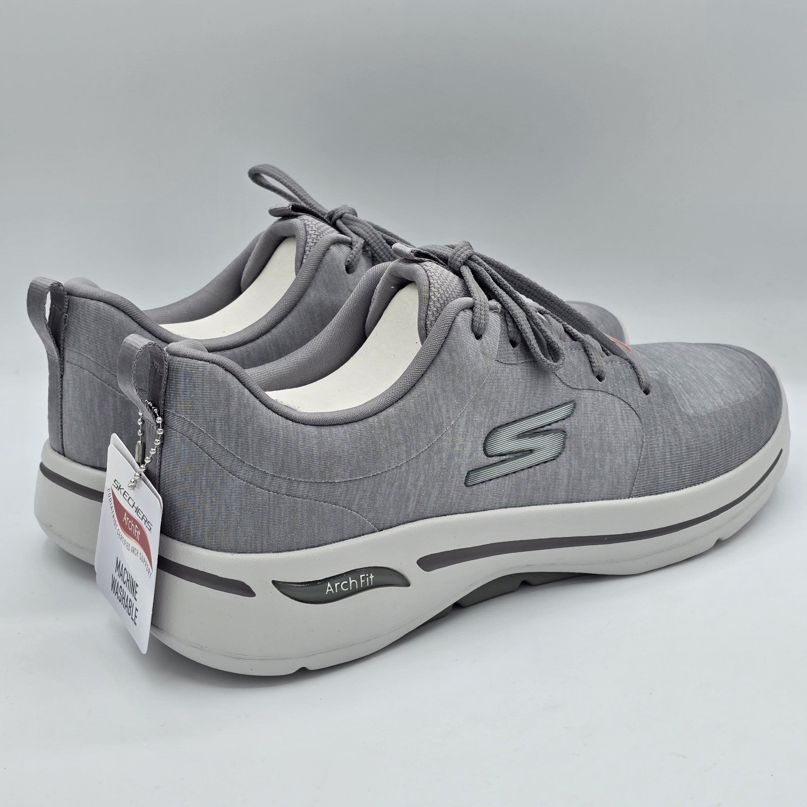 Skechers Go Walk Arch Fit Sneakers Women's Gray Walking Shoes 124485 7.5