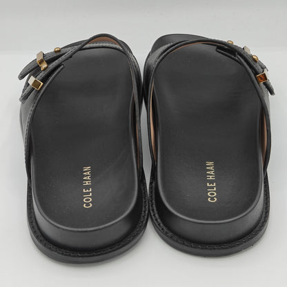 Cole Haan "Marisol" Women's Leather Adjustable Double Banded Sandals Black