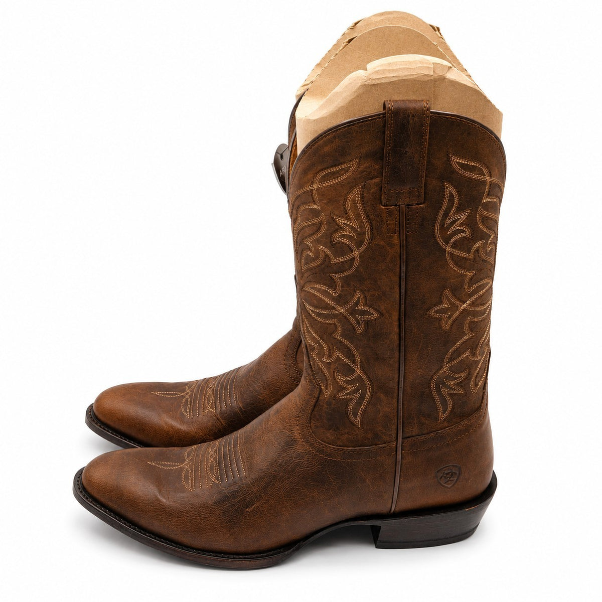 Ariat(R) Maverick Western Boots Loco Brown 10061155 ATS Almond Toe Men's 10.5D