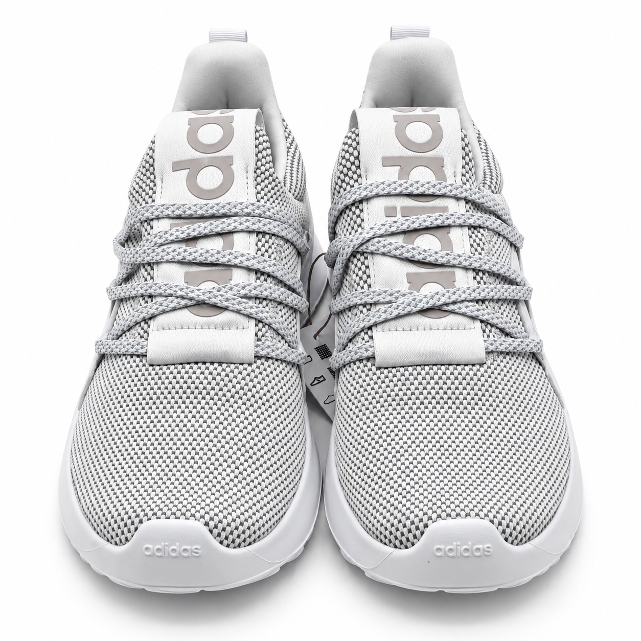 adidas Lite Racer Adapt 5.0 Men's US 8 White Grey Cloudfoam Slip-On Shoes HP6466