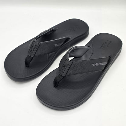 Flojos Flip Flops Men's Water Resistant Memory Foam Sandals Black Pick Size