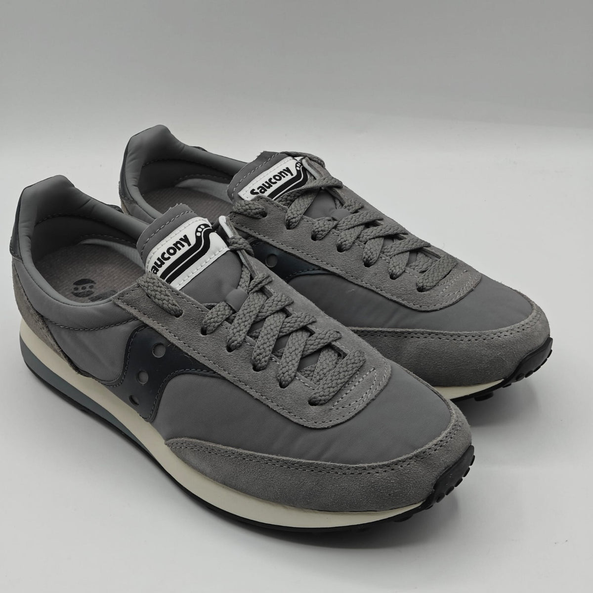 Saucony Retro Trainer 80 S70884-13 Running Shoes Gray White Men's 7 Women's 8.5