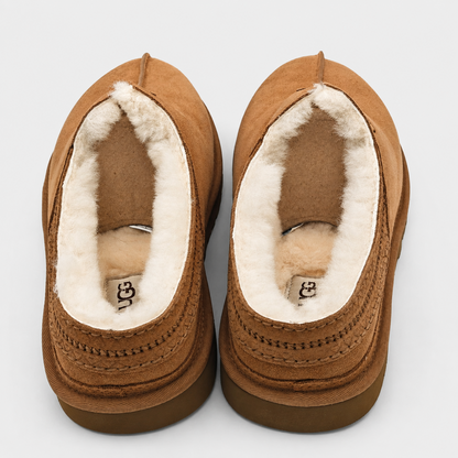 UGG Neuman Slippers Men's Sheepskin Suede Chestnut 1113631-CHE Size 12