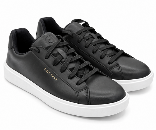 Cole Haan Grand Crosscourt Daily Sneaker Women's Leather Shoes Black\ White