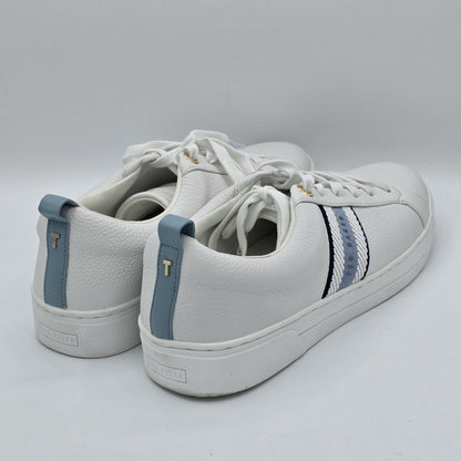 Ted Baker Bailey Icon Sneakers Women's Leather Tennis Blue White Size 11
