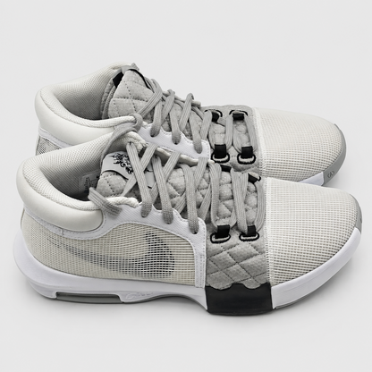 Nike LeBron Witness 8 Basketball Shoes White Light Grey Men's 8.5 Women's 10