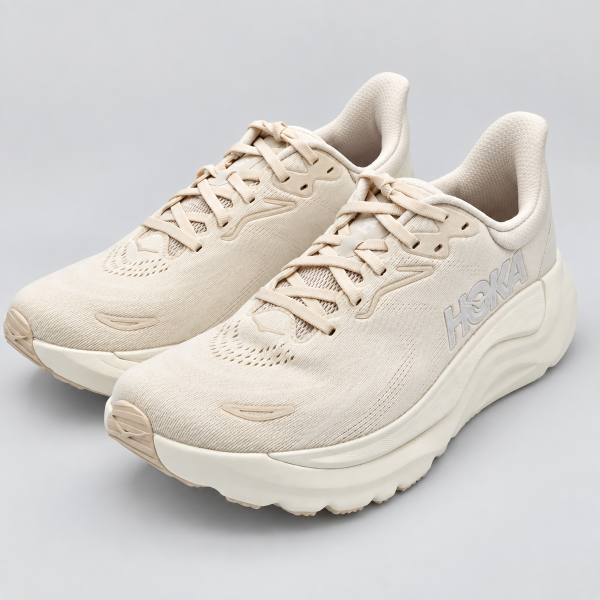 HOKA Arahi 8 Women's 7.5 B Birch Alabaster H-Frame Stability Road Running Shoes