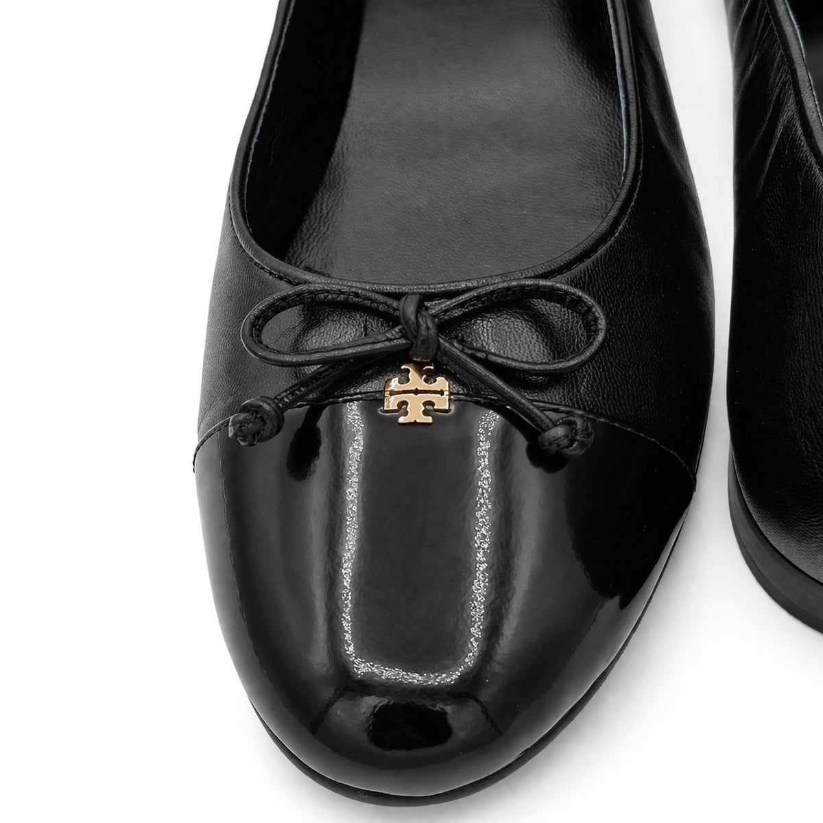 Tory Burch Cap-Toe Ballet Flats Women's Leather Designer Slip-On 10043314 Sz 11
