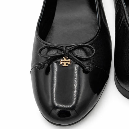 Tory Burch Cap-Toe Ballet Flats Women's Leather Designer Slip-On 10043314 Sz 11