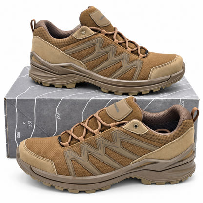 LOWA Innox Pro GTX Lo TF Men's US 11 Coyote Brown Gore-Tex Tactical Hiking Shoes