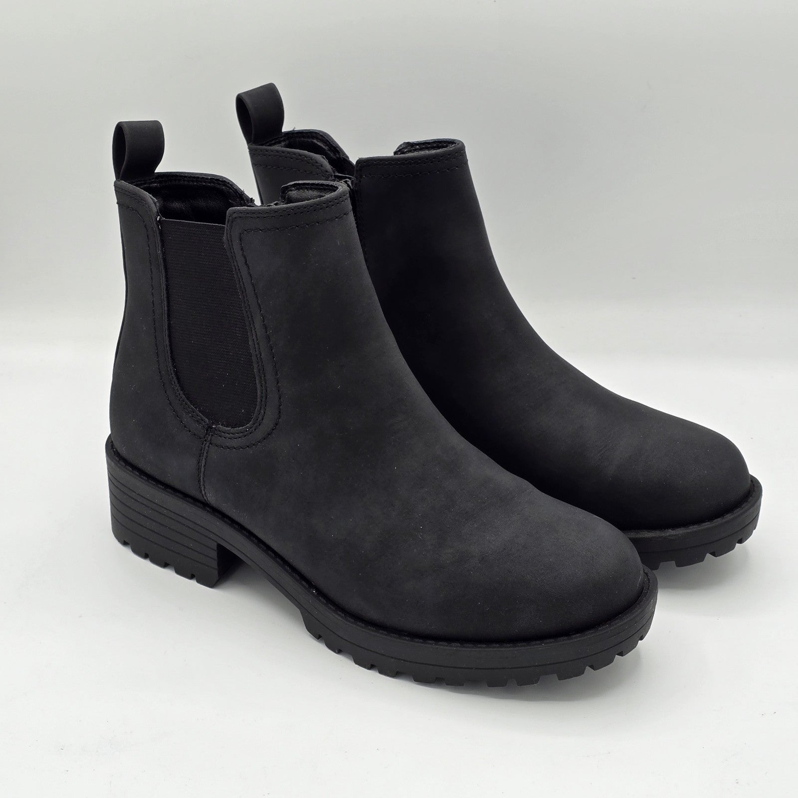 Buffalo David Bitton Anna Boots Women's Black Pull On Memory Foam Comfort - 8