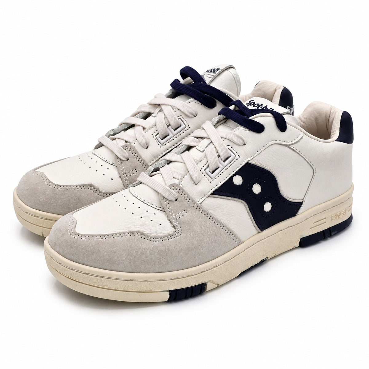 Saucony Spot-Bilt Sonic Low Men's 11 Women's 12.5 Leather Retro Sneakers Beige