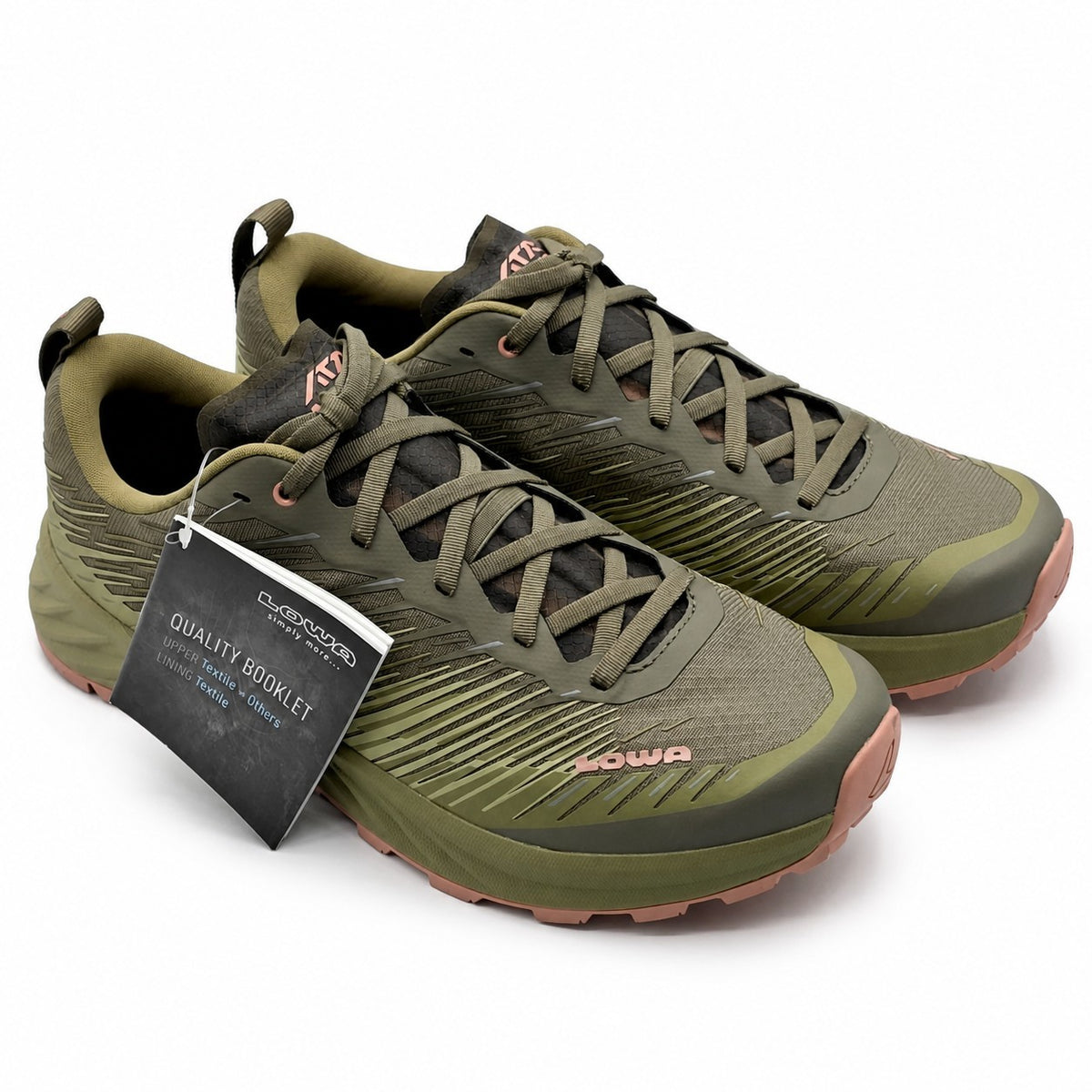 LOWA Amplux Ws Women's Trail Running Shoes Avocado Rose US 8.5 EU 41 320695