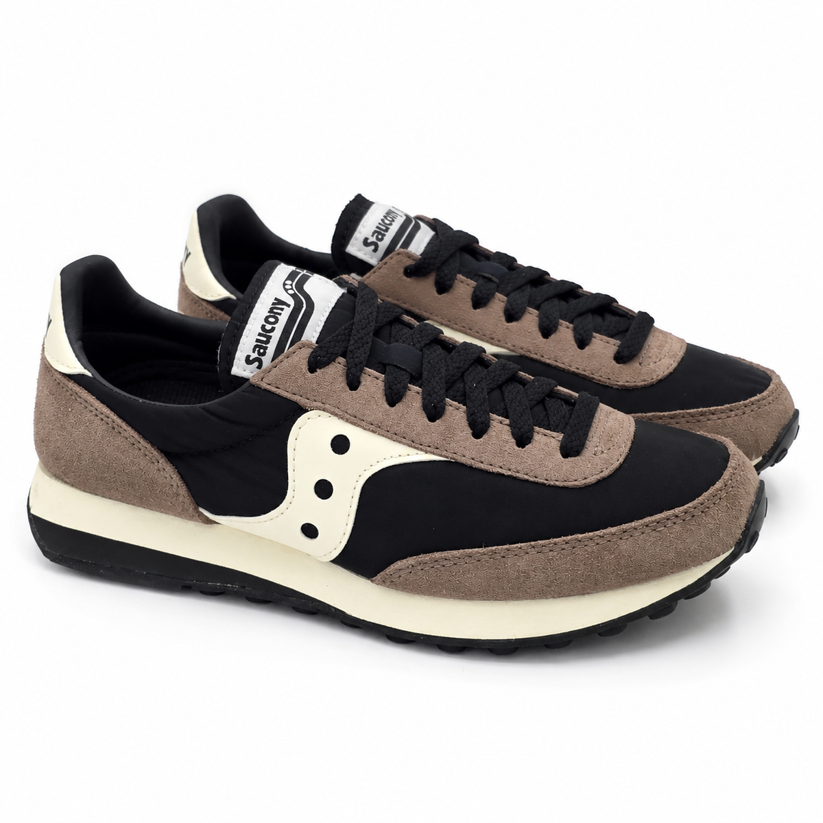 Saucony Originals Trainer 80 Women's 7.5 Black Tan Unisex Sneakers New Box