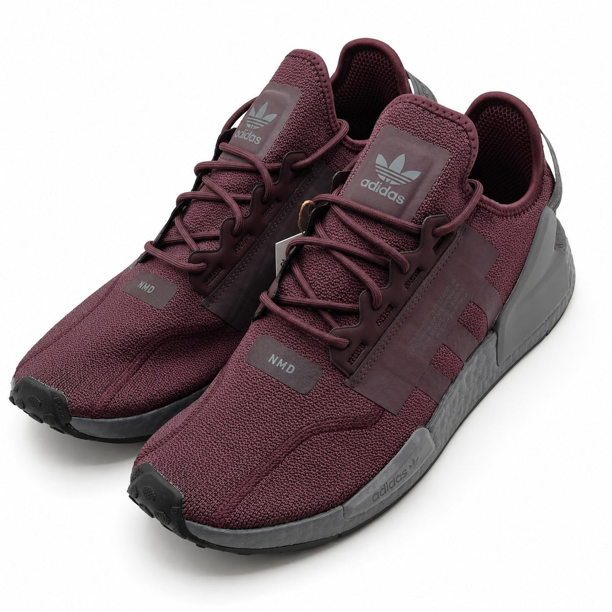 adidas NMD_R1 V2 HQ2149 Shadow Maroon Grey Five Men's Sneakers Size 11