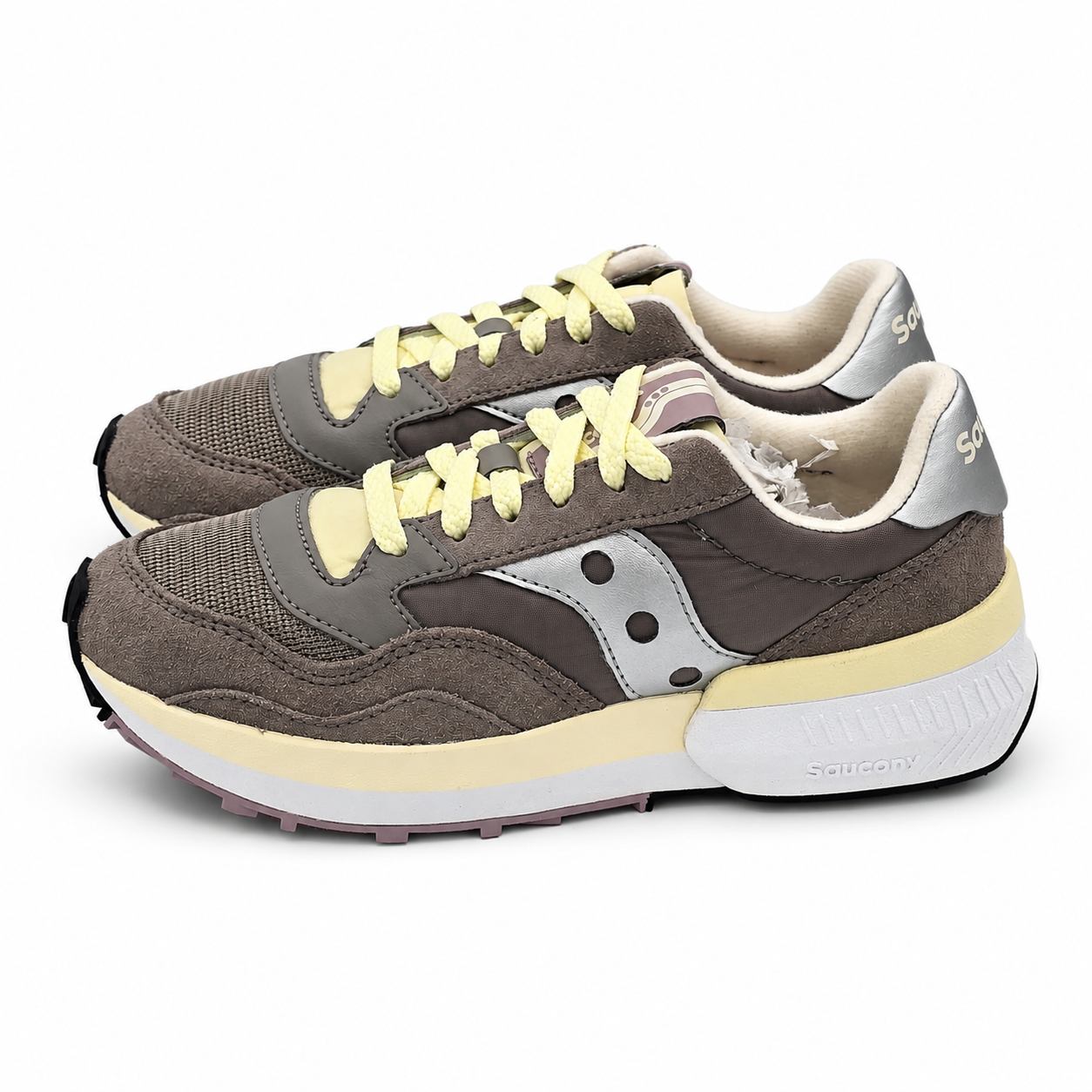 Saucony Jazz NXT Women's 6 Dove Silver Retro Sneakers S60790-28 Suede Mesh
