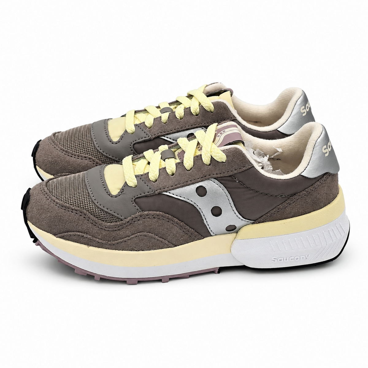 Saucony Jazz NXT Women's 6 Dove Silver Retro Sneakers S60790-28 Suede Mesh