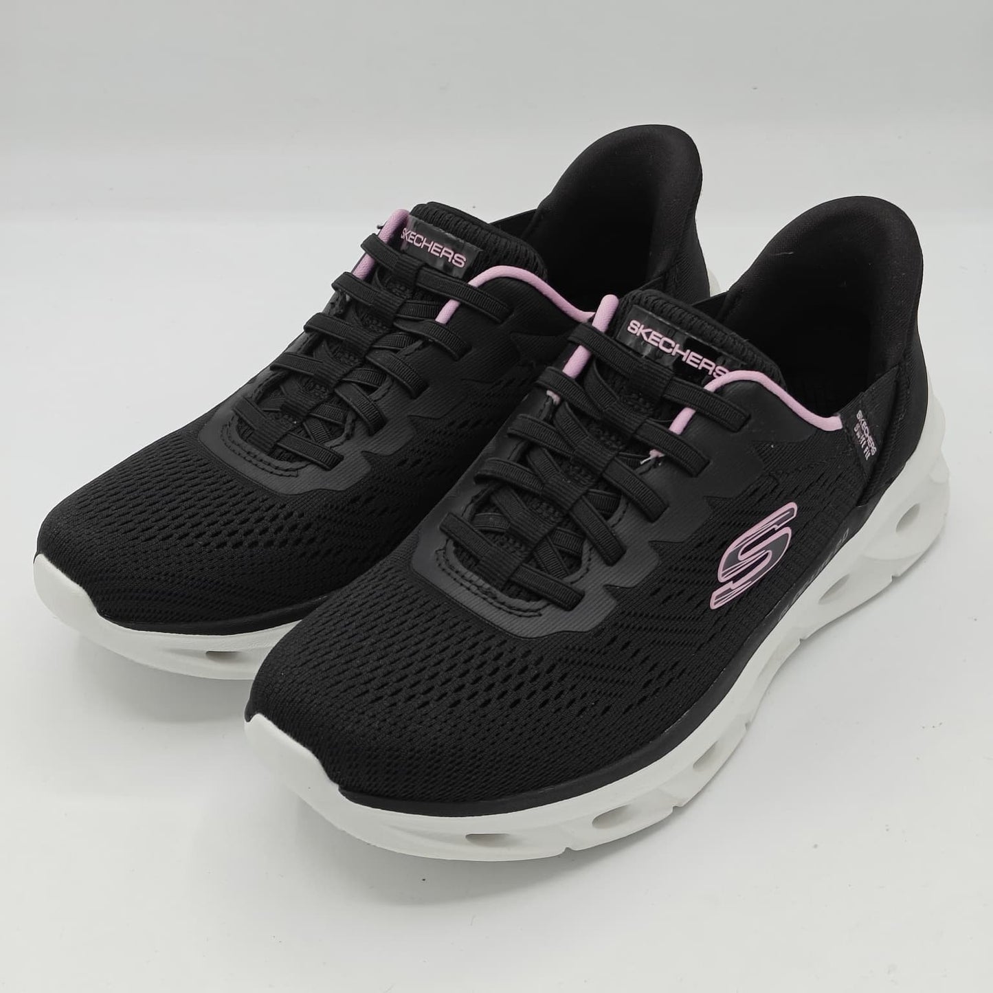 Skechers Hands Free Swift Fit Slip On Women's Memory Foam Casual Shoes (Black)