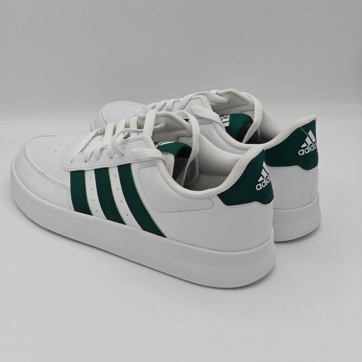 Men's Adidas Breaknet Court Shoes Sneake White/Green FX8708