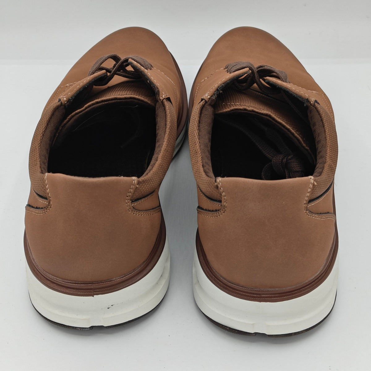 Lands' End Sport Oxford Comfort Casual Dress Shoes Tan Lace Up Men's Pick Size