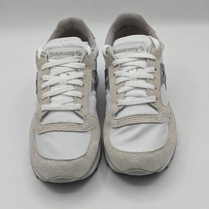 Saucony Jazz Triple S60530-16 White Silver Retro Sneakers Women's Size 9.5