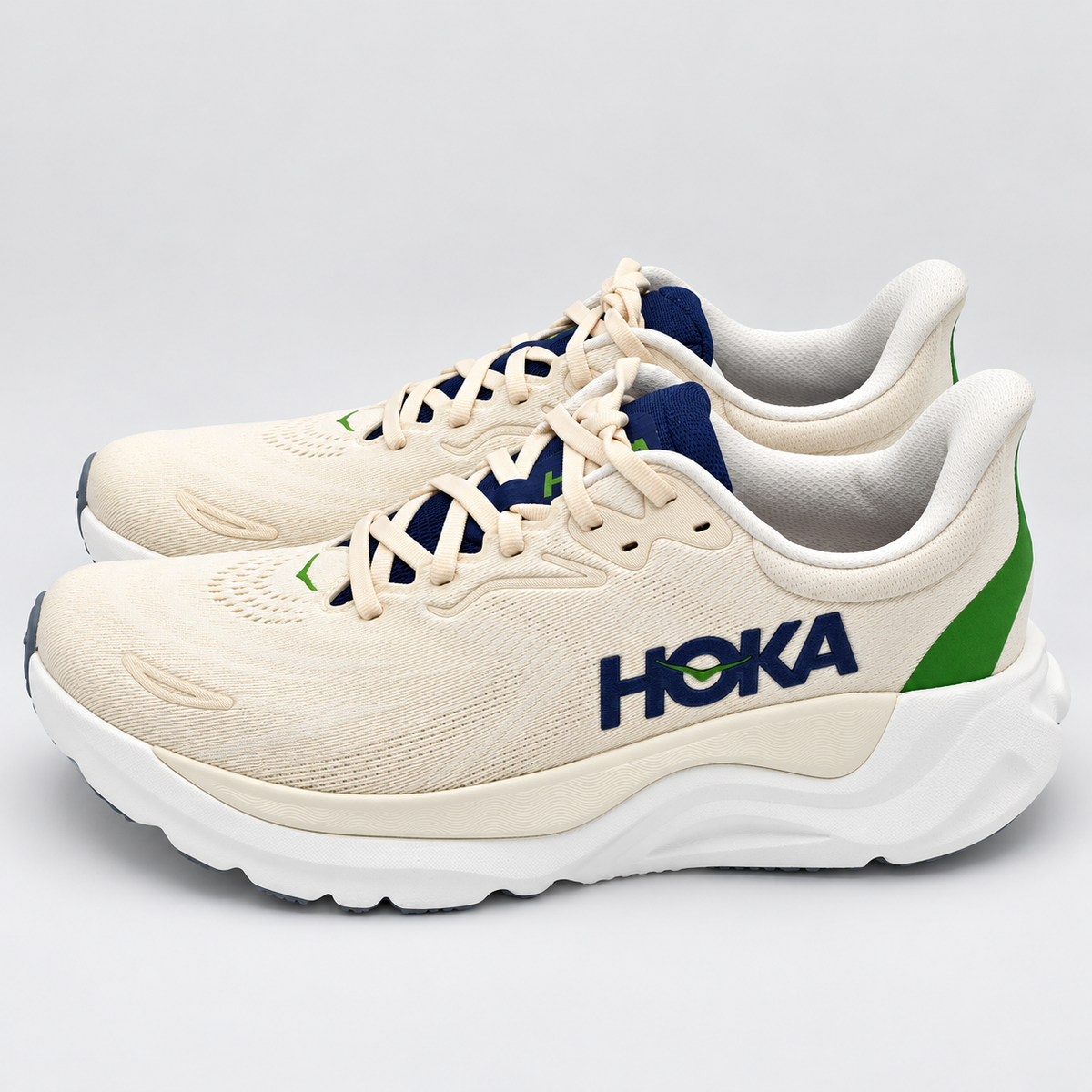 HOKA Arahi 8 Men's 9.5 D Alabaster Birch H-Frame Stability Road Running Shoes