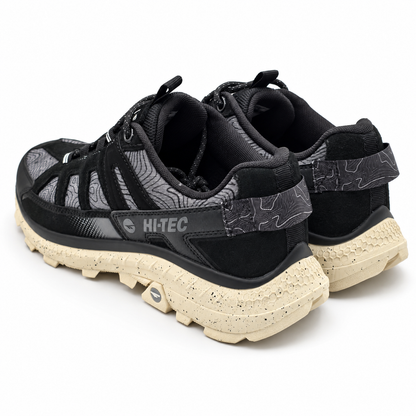 Hi-Tec Women's Hiking Trail Shoes Black Cream Outdoor Walking Sneakers Pick Size