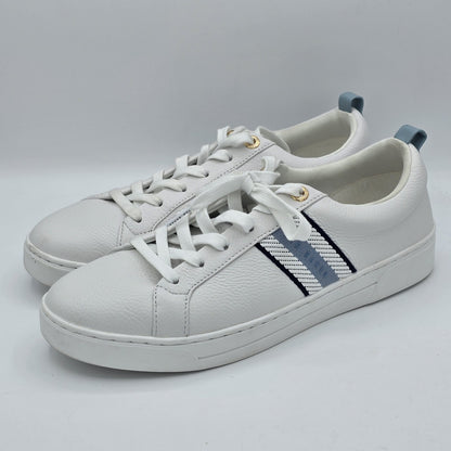 Ted Baker Bailey Icon Sneakers Women's Leather Tennis Blue White Size 11
