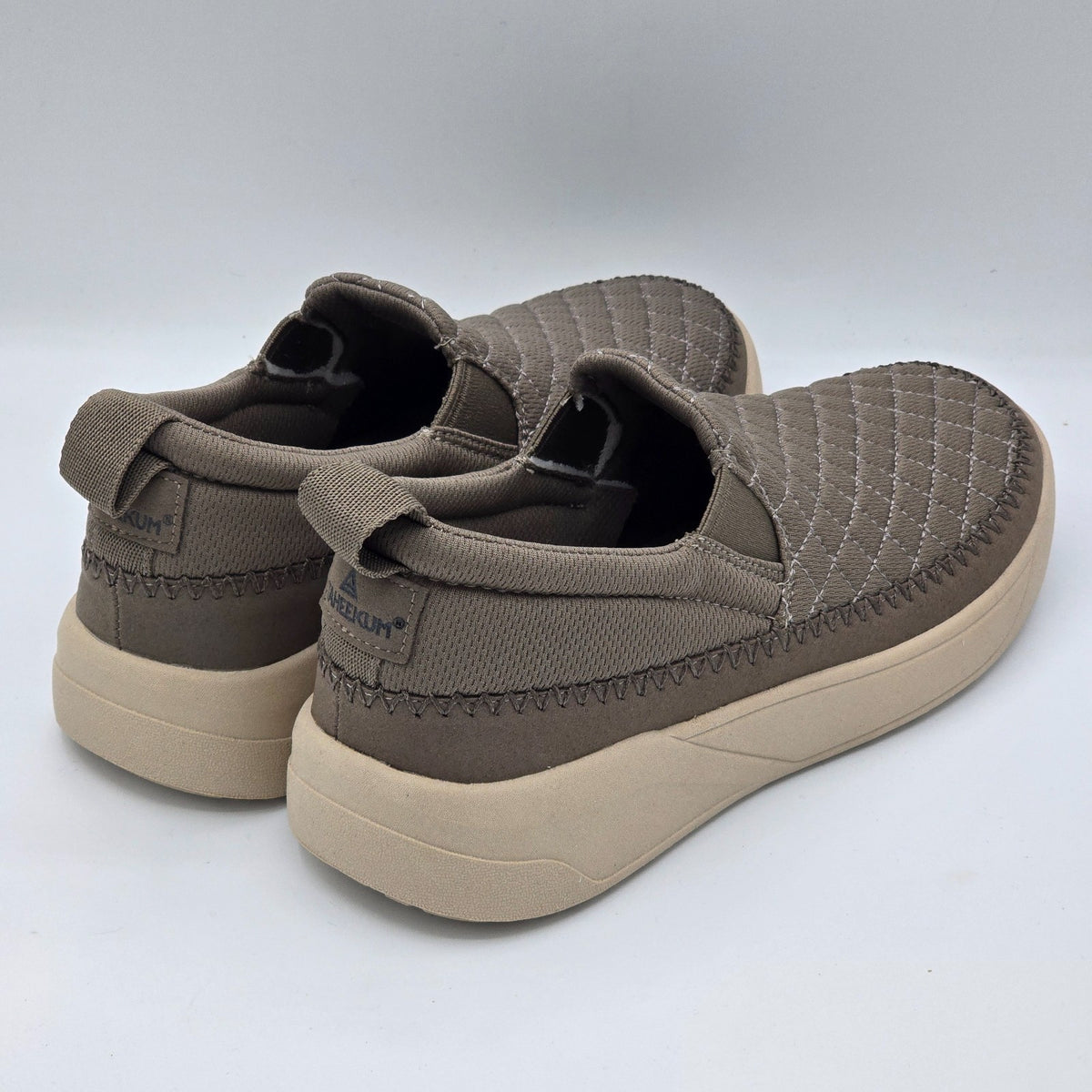 Staheekum Women's Quilted Slip-On Shoes Taupe Comfortable Casual Pick Size