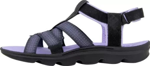 Jsport KAIA Women's Sports Sandal - Adjustable Straps (Black/Purple) Pick Size