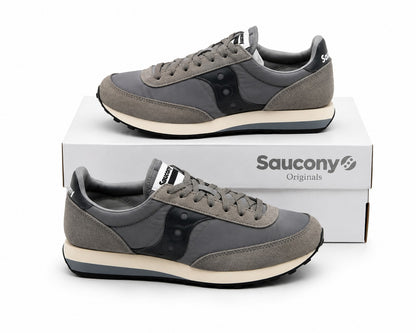Saucony Retro Trainer 80 S70884-13 Running Shoes Gray White Men's 7 Women's 8.5