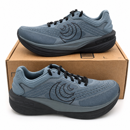 Topo Athletic Phantom 4 Men's Size 9 Stone Black Cushioned Road Running Shoes