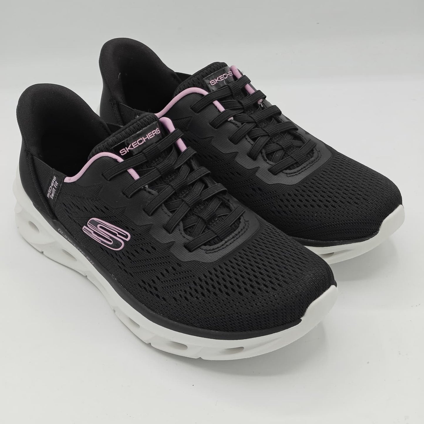 Skechers Hands Free Swift Fit Slip On Women's Memory Foam Casual Shoes (Black)