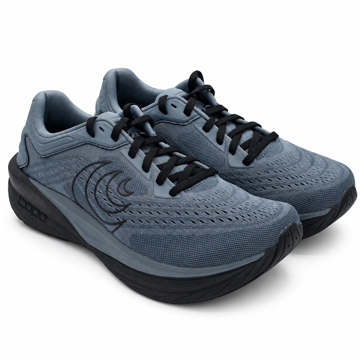 Topo Athletic Phantom 4 Men's Size 9 Stone Black Cushioned Road Running Shoes