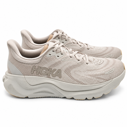 HOKA Arahi 8 Men's 10.5 D Grout Putty H-Frame Stability Mesh Road Running Shoes