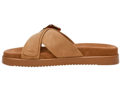 DV by Dolce Vita Usha Womens Tan Buckle Slide Sandals Open Toe Casual Pick Size